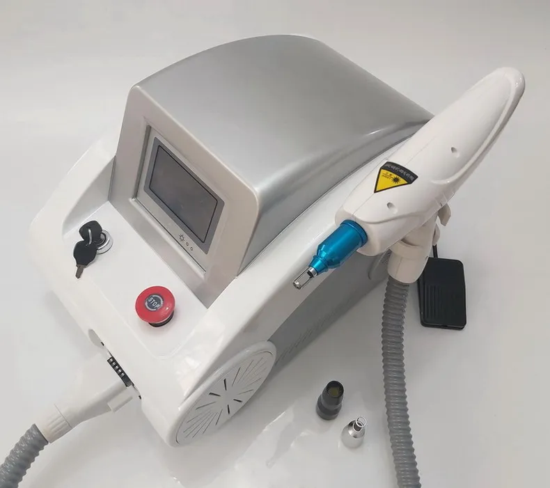 2000MJ Q Switch ND YAG Sistema de eliminación de tatuajes con láser Línea de labios Eliminación de callos de cejas Máquina de salón de belleza