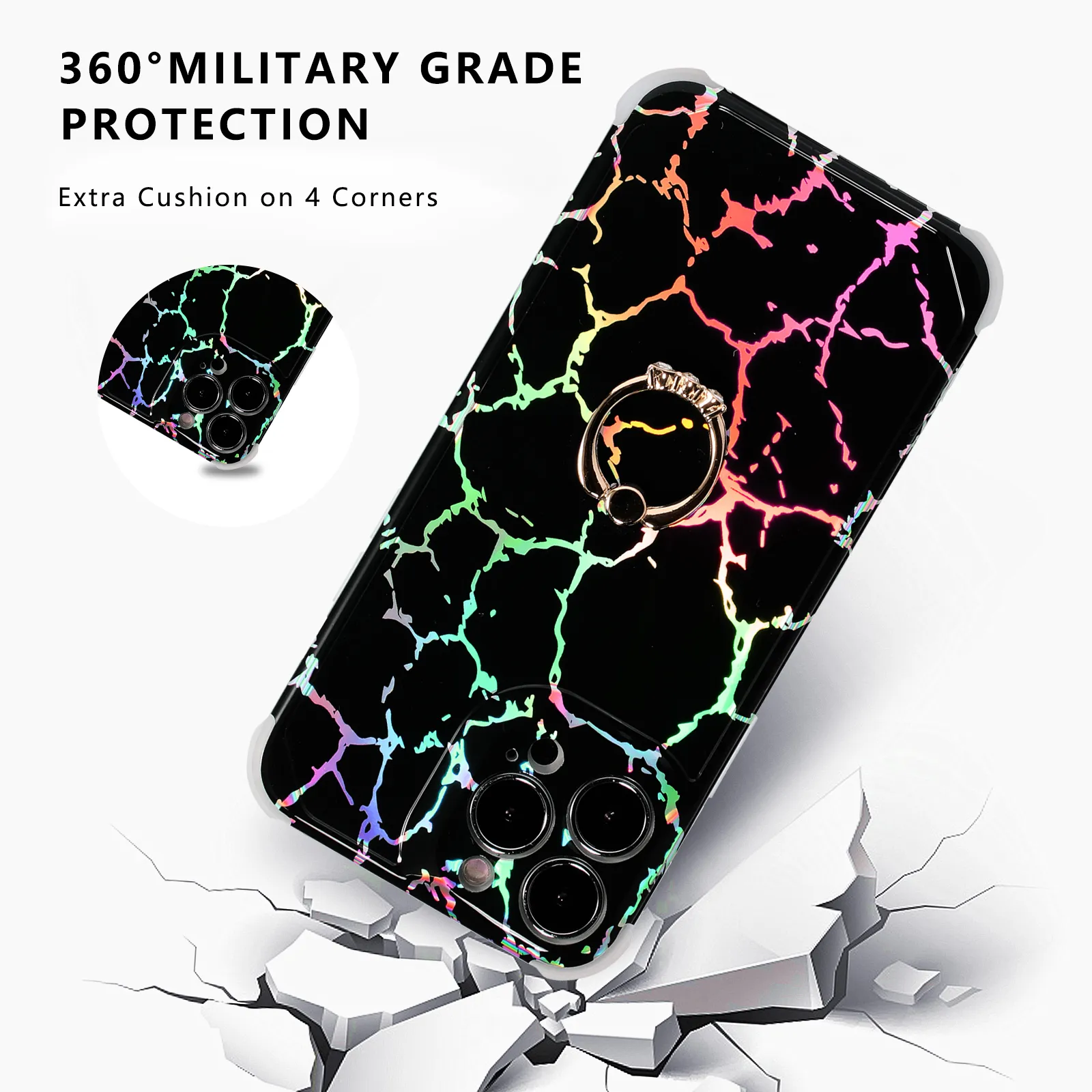 Мраморный Стиль Чехол Для Телефона Для IPhone 11 12 13 PRO MAX COVER  Лазерный Блеск Чехол Силиконовый Мягкий Бампер С Кристаллическим  Металлическим Кольцом Пальцев Ремешок Держатель От Accessoriessales1111,  383 руб. | DHgate