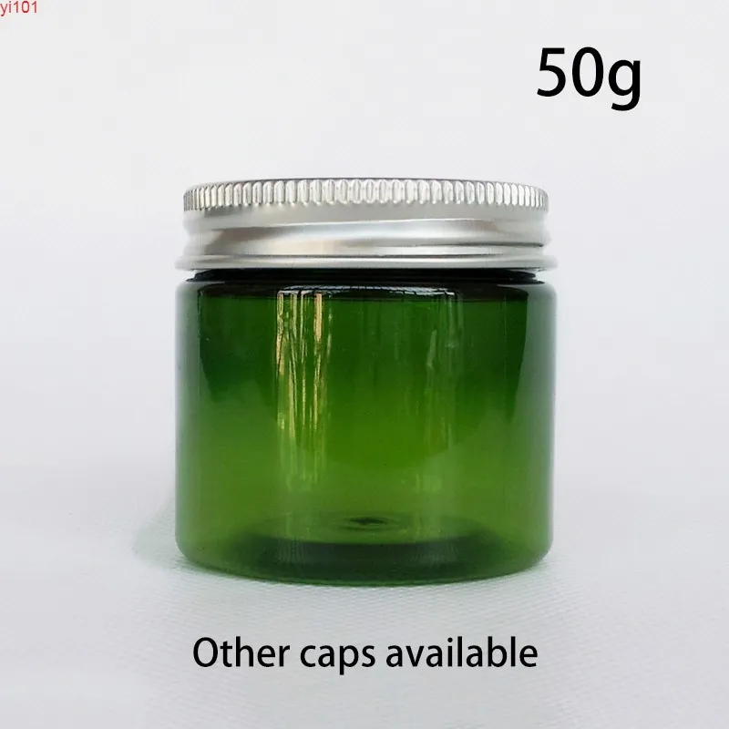 50G 50 мл Зеленый пластиковый пустой двор косметики составляют лосьон кремовые контейнерные маски таблетки капсула чай упаковка бутылка бесплатная доставкаgood qty