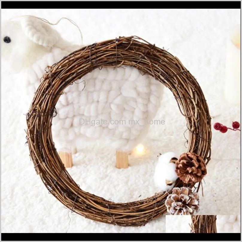 christmas vine ring diy crafts natural grapevine wreaths 10 inch decorative flowers &