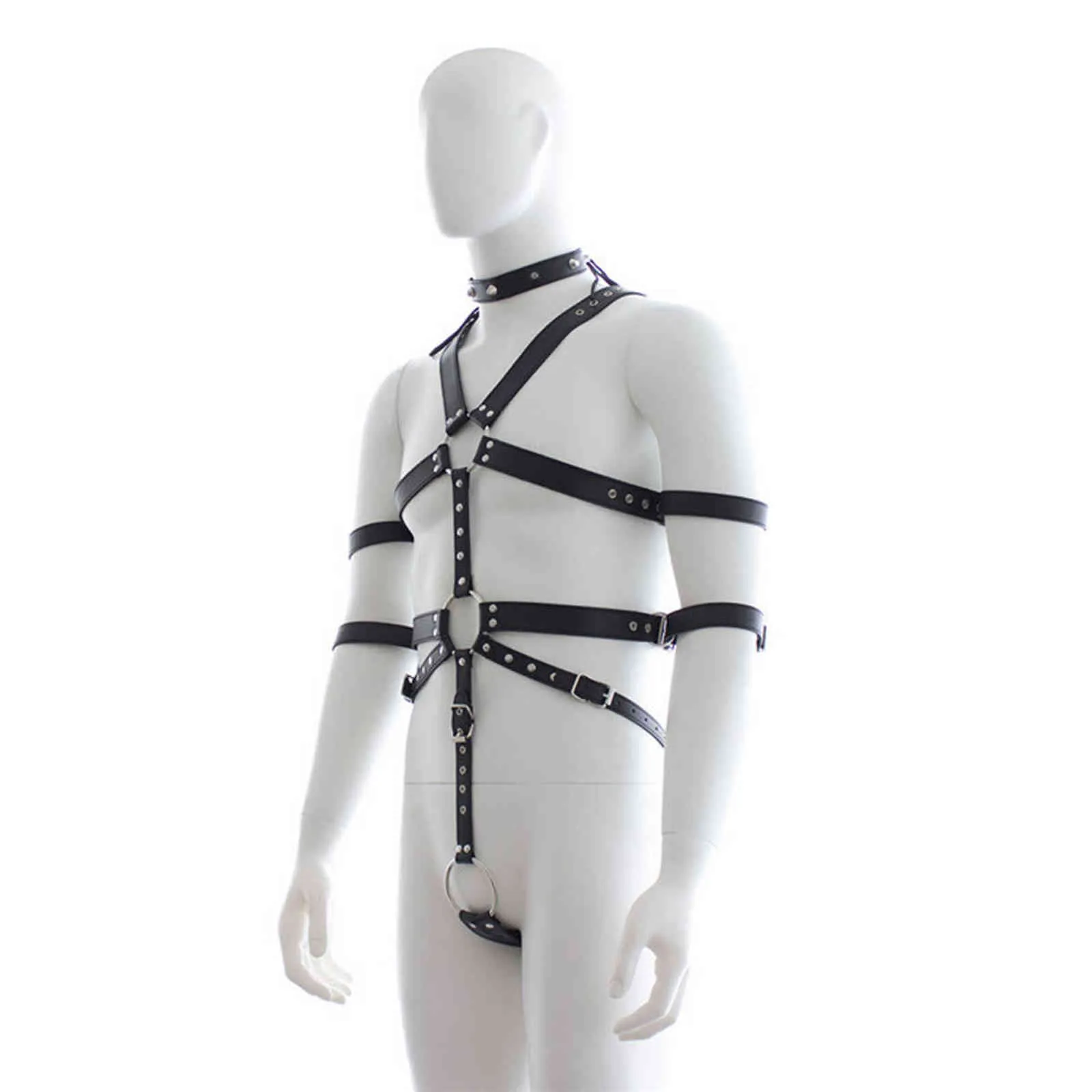 gay bondage sex toys NXYSm Mens Bondage Leather Harness Garter Set ... From Newsex, $13.48