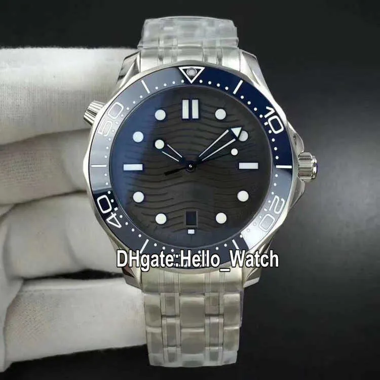 Saatler Erkekler Lüks Marka BF 42mm Dalış 300 m 210.30.42.20.06.001 8800 Otomatik Erkek İzle Gri Dalgalanma Dial Tarihi Mavi Seramik Çerçeve SS Çelik Bilezik