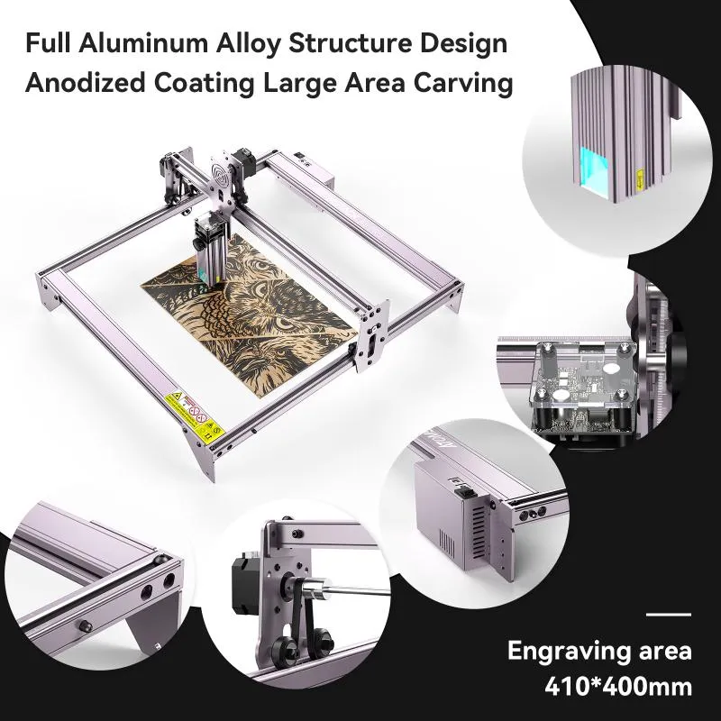 ATOMSTACK A5 Pro Laser Engraver,Compressed Spot Carving DIY Cutter