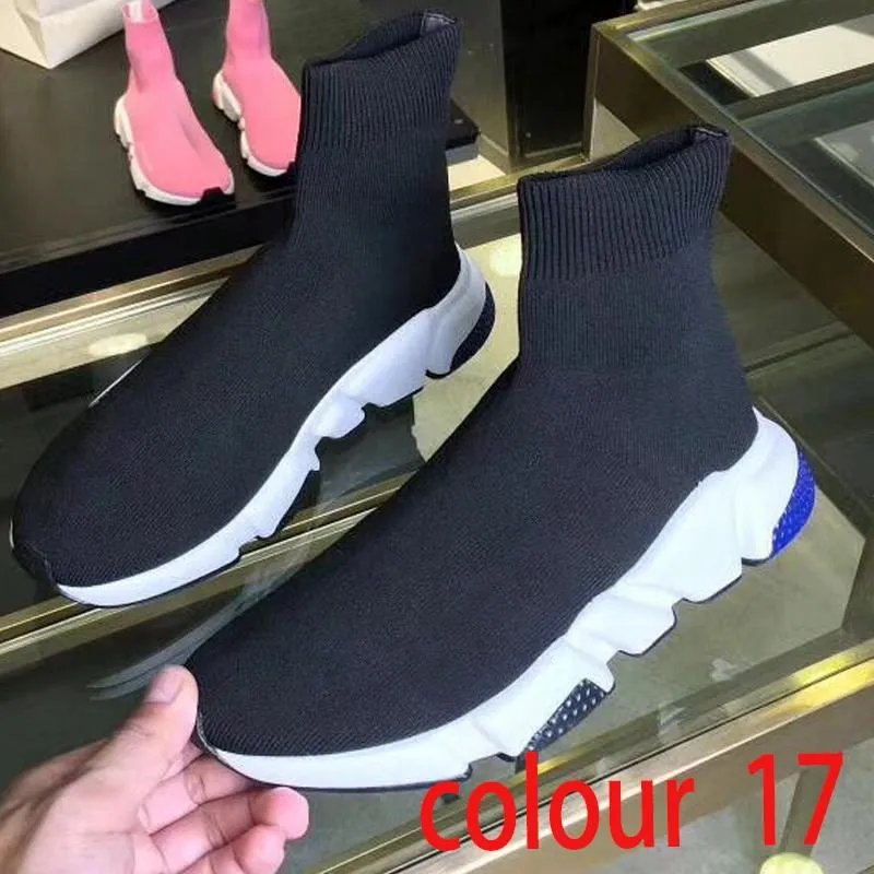 knitted elastic Socks boots Spring Autumn classic Sexy gym Casual women Shoes Fashion platform men sports boot Lady Travel Thick sneakers Large size 39-41-45 us4-us11