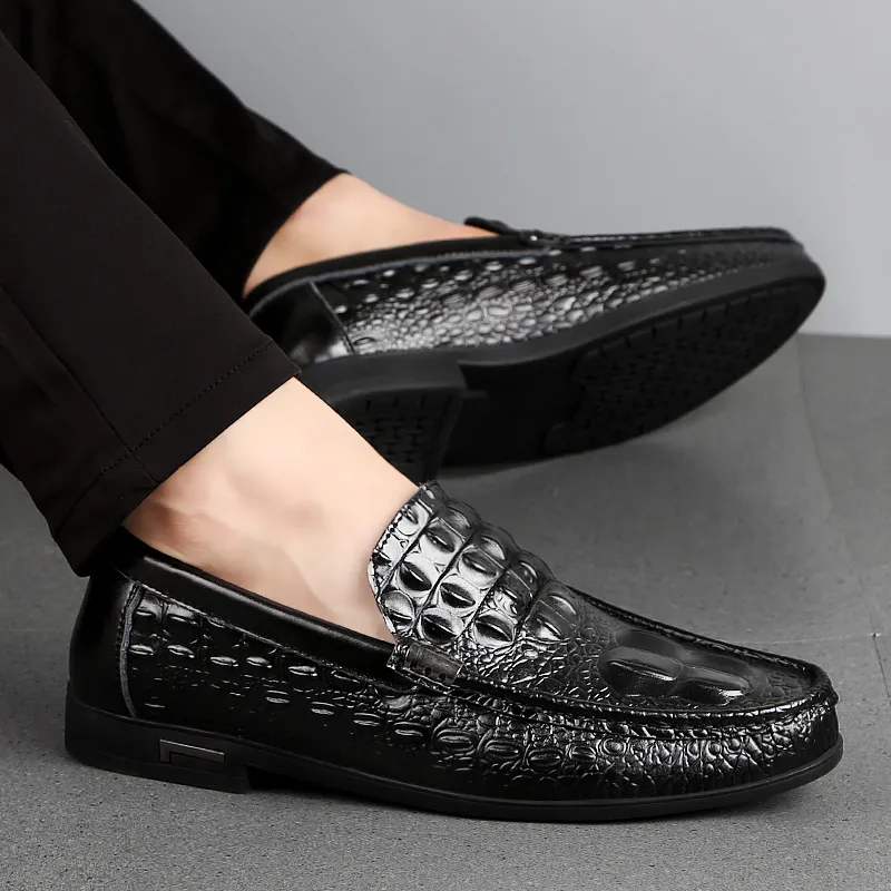 Mocassin croco homme deals