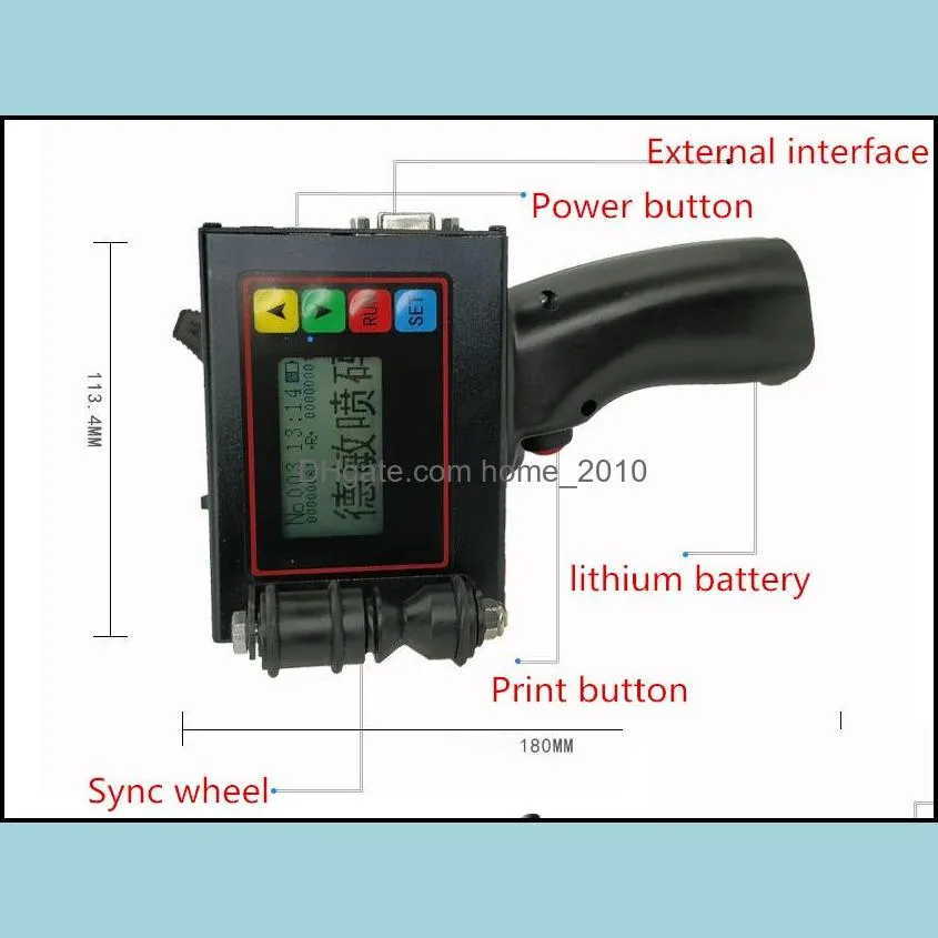 Two-way printing T-0 handheld intelligent inkjet printer 60m/s production date coder APP editing OEM carton packaging spray WIFI connect