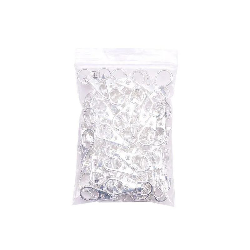 50 Silver Swivel Clasps For DIY Bling Lanyard Keyring, And Split Key Rings  Lobster Claw Clasp Included From Smalliram, $13.69