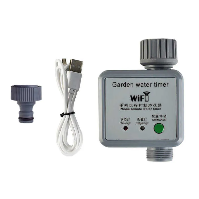 Tuing Watering Timer Outdoor Irrigatiesysteem WIFI-controller Automatische elektronische gieter voor tuinirrigatie 210622