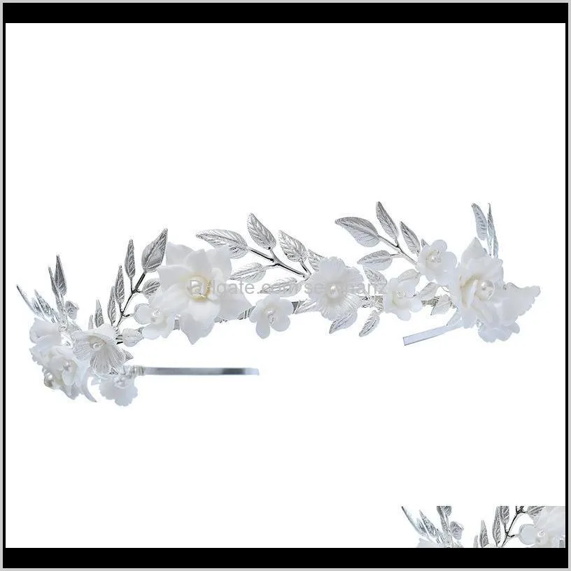 bridal headdress explosive ceramic handmade wreath wedding accessories crown bridal headpiece wedding hair accessories