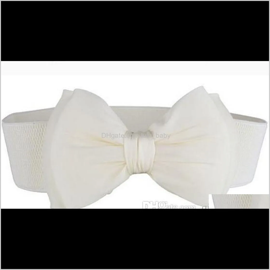 wholesale new bow tie belly body sculpting waist girdle female fashion elastic decorative belt