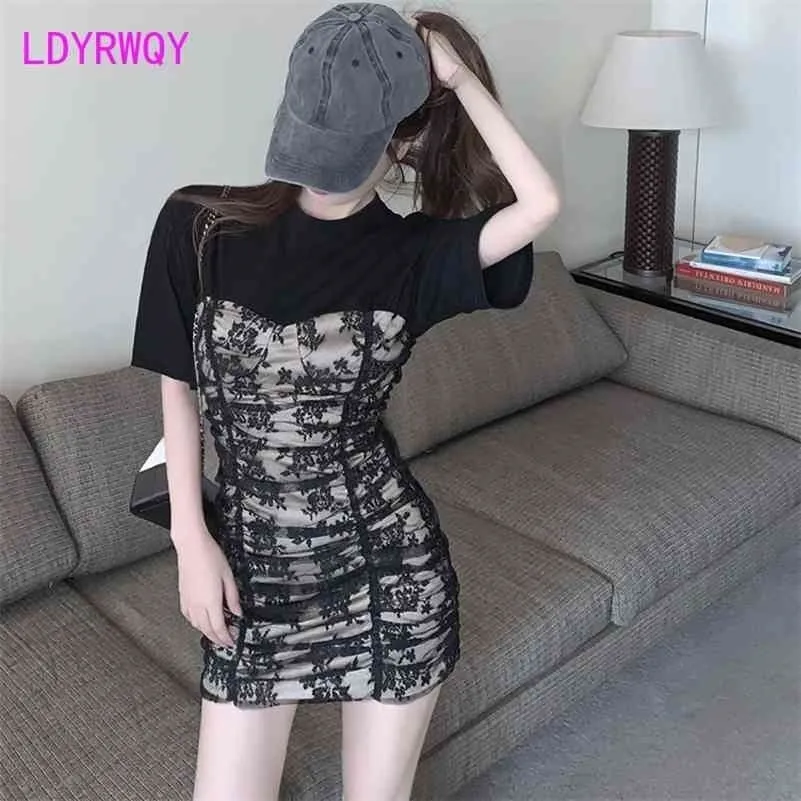 LDyrwqy Style Bud Silk Fashion ontvangt Taille Temperament Sex Appeal to Wrap Bil A Word Rok Vrouw 210416