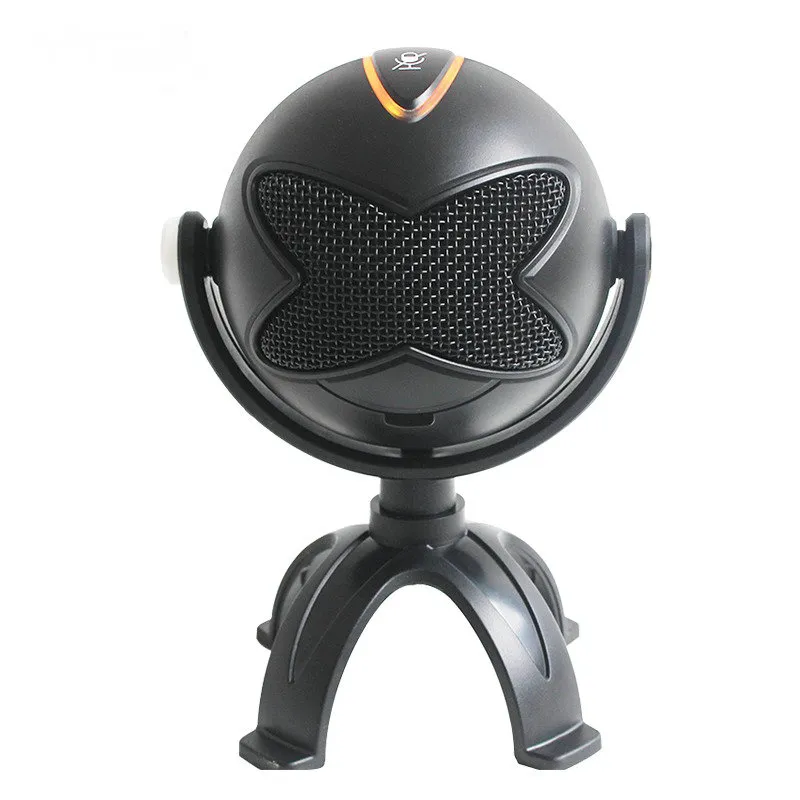 M5 USB-mikrofon 192kHz / 24bit Professionell kondensor Podcast Streaming Justerbar Stativ, Plug and Play Mic Snowball Ice