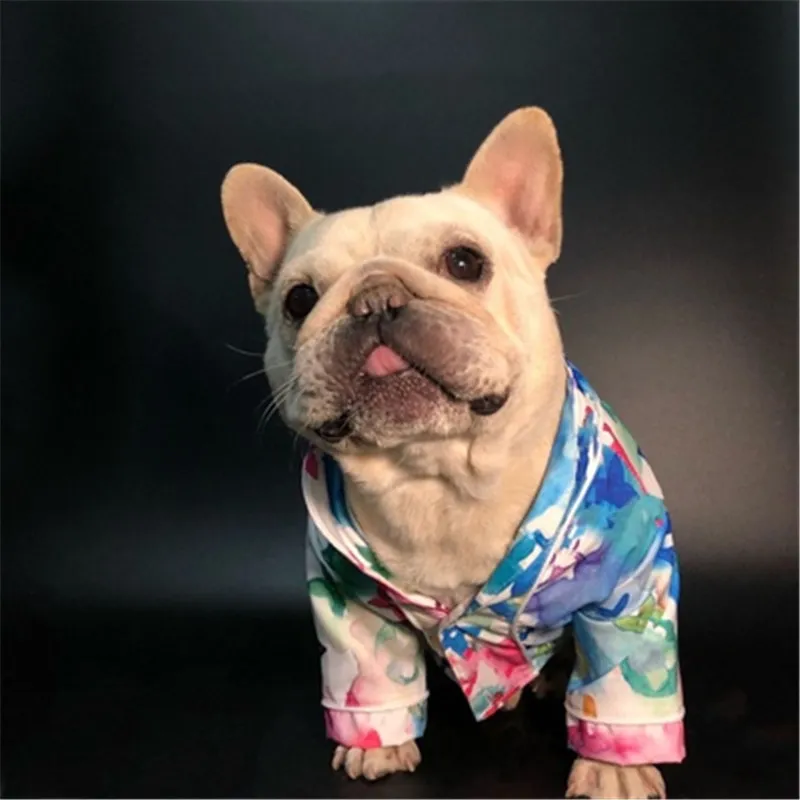الأزياء الكلب الملابس الصيف رقيقة الكلاب الملابس شنوار قميص تيدي القط الجراء الصغيرة البيجامة