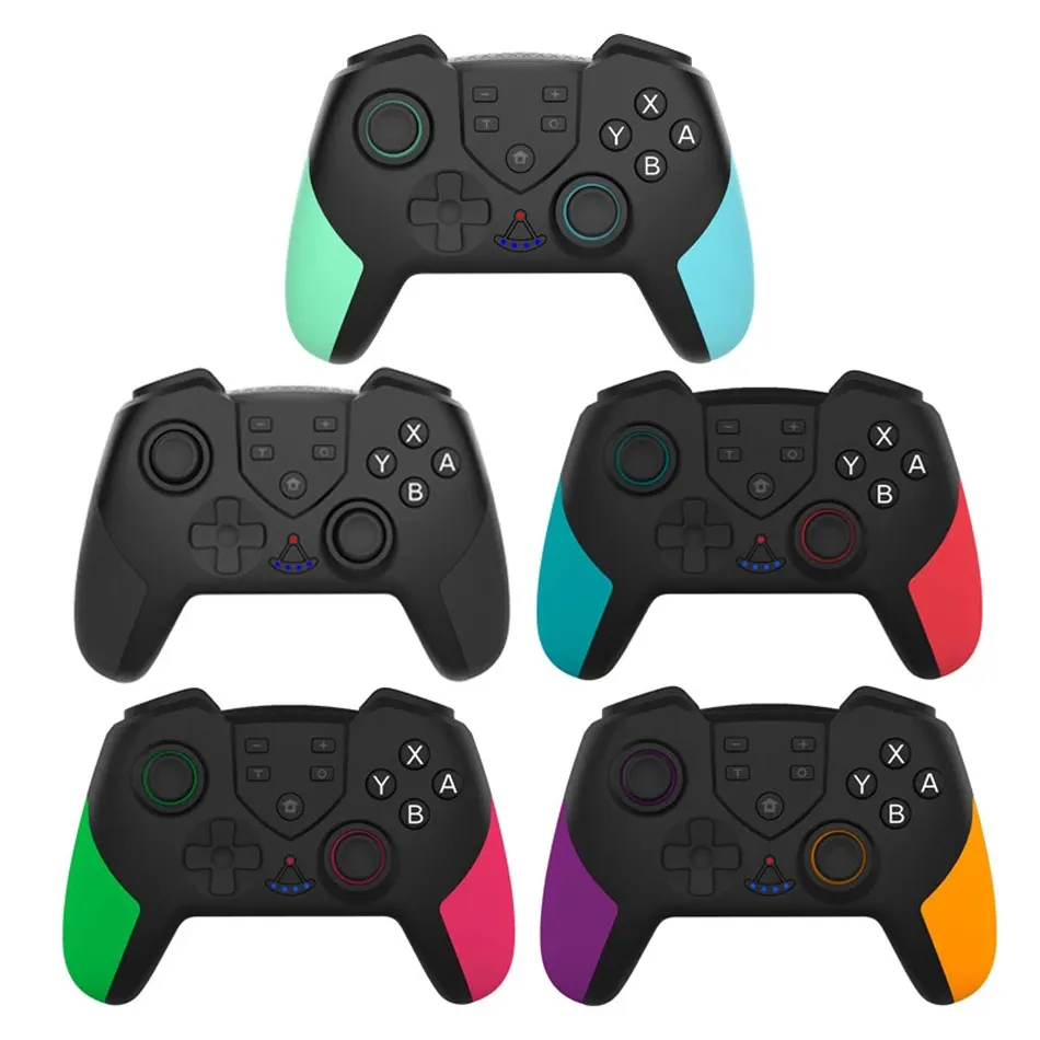 Trådlös Bluetooth-joystick för NS Switch Pro Controller N-switch Remote Gamepad med 6-axlig vibrationsfunktion Regemoudal