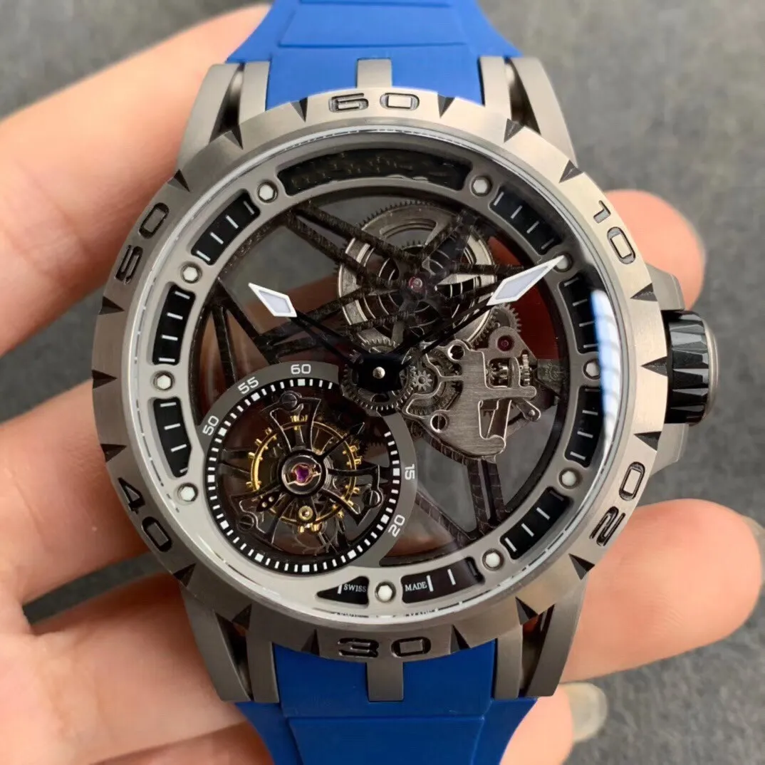 BBR Men's Watch RDDBEX0479 with customized SEAGull RD505SQ Manual chain movement integrated Tourbillon energy storage power 50 hours titanium case