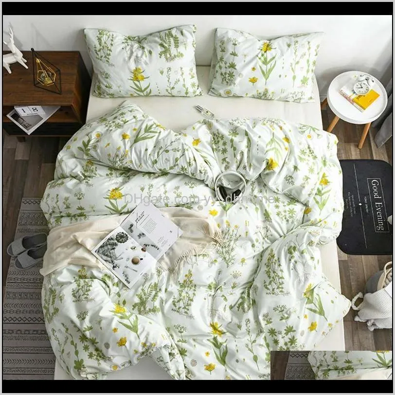 papa&mima blanket cover +pillowcase printed bedding set single full queen king double size