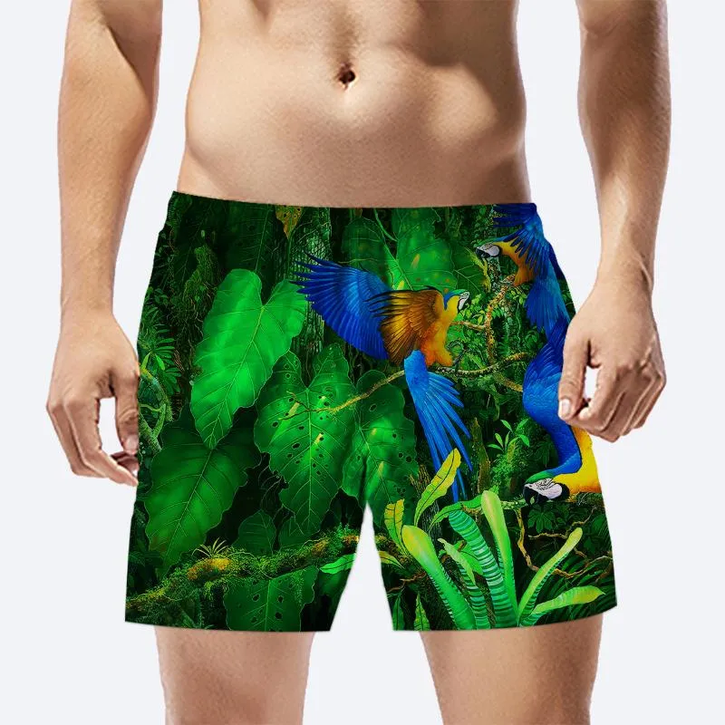 Summer Men's Board Shorts Hawaiian Style Design Male Bathing Sy Sexig strand Swimmwear Plus Size SPODENKI Meskie