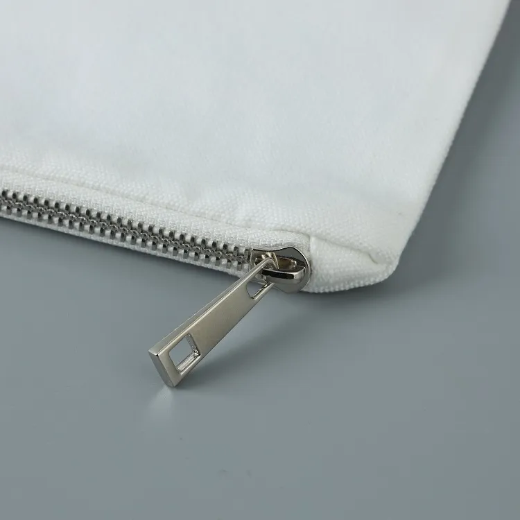 Wholesale 100% Polyester Canvas 6*9inch Blank Storage Bags For Packaging  Makeup With Silver Zipper Plain White Travel Canvas Makeup Bag Bulk  Sublimation From Partnertextiles, $1.81