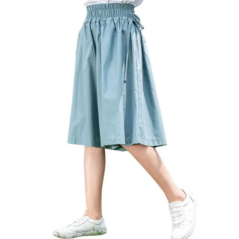 Barn sommar shorts för tjejer mode barn byxor flicka kort tonåring kläder 210527