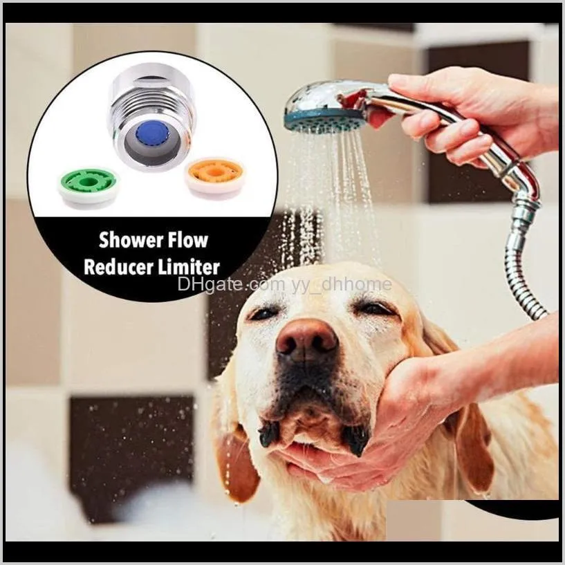 new house shower flow reducer limiter set-up to 70% water saving 4l/min for shower taps bathroom accessories 1/2 inch