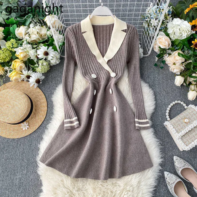 Celebrities Elegant Lace Up Patchwork Stringy Selvedge Half A Turtleneck Long Dresses