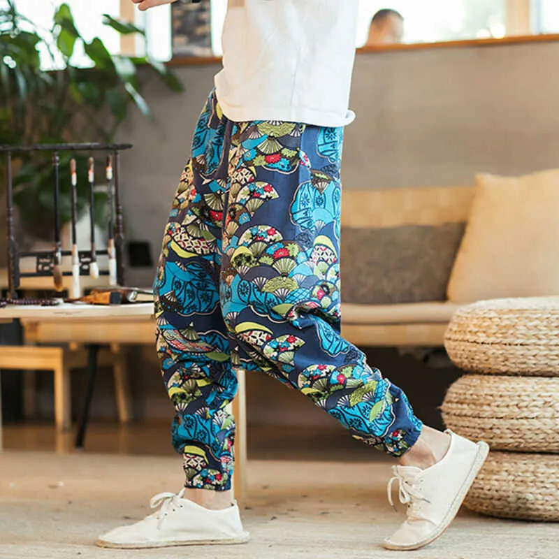 Случайные мужские свободные брюки гарема Hippie Aladdin Bohemian Boho Boho Boggy цыганские брюки мужские новые брюки кросс-штаны 2019 x0723