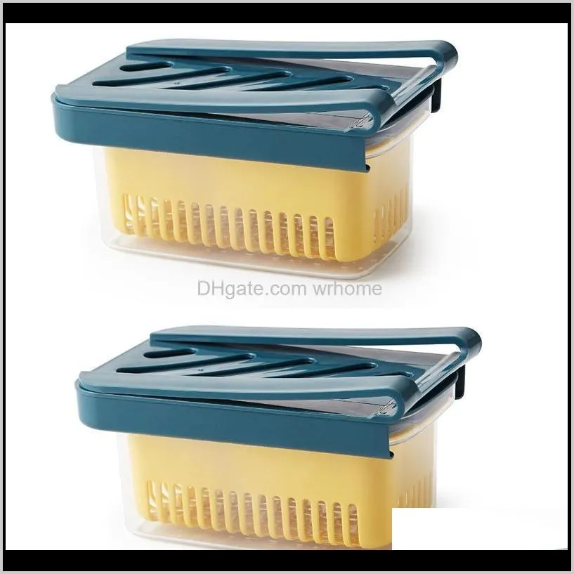 pcs retractable draining crisper,for -keeping fridge storage container,drain box with strainers bottles & jars