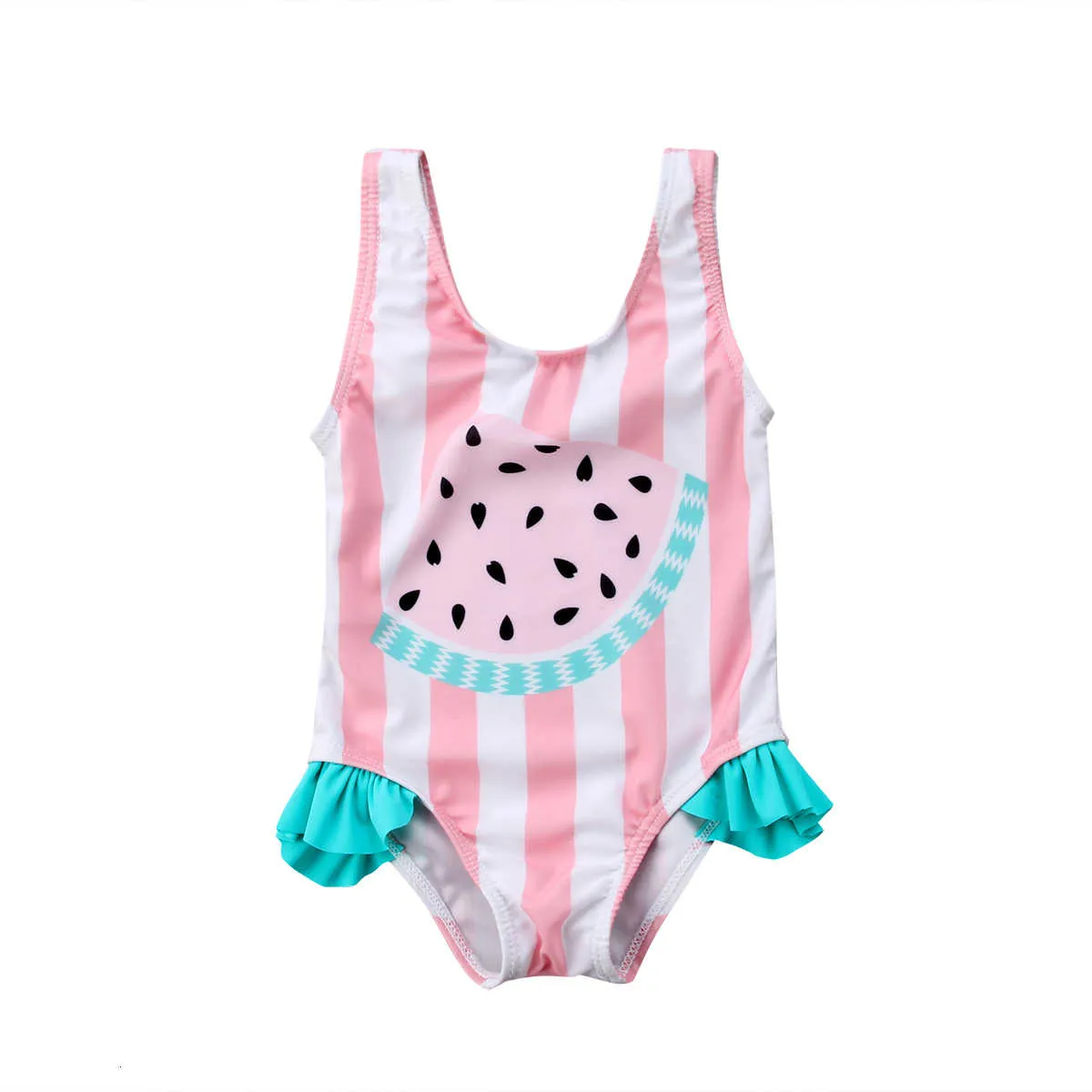 Kids Bathing Ternos Uma peça Melancia Impressão Crianças Swimwear para Meninas Infantia Swimsuit Menina Criança Verão Biquini