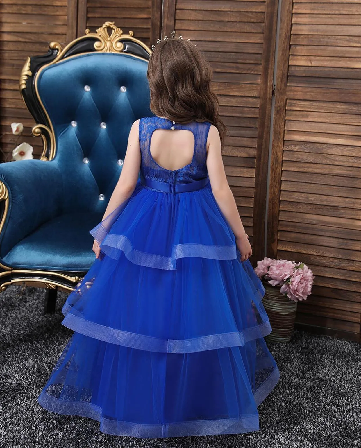 Vestito elegante on sale bambina manica lunga