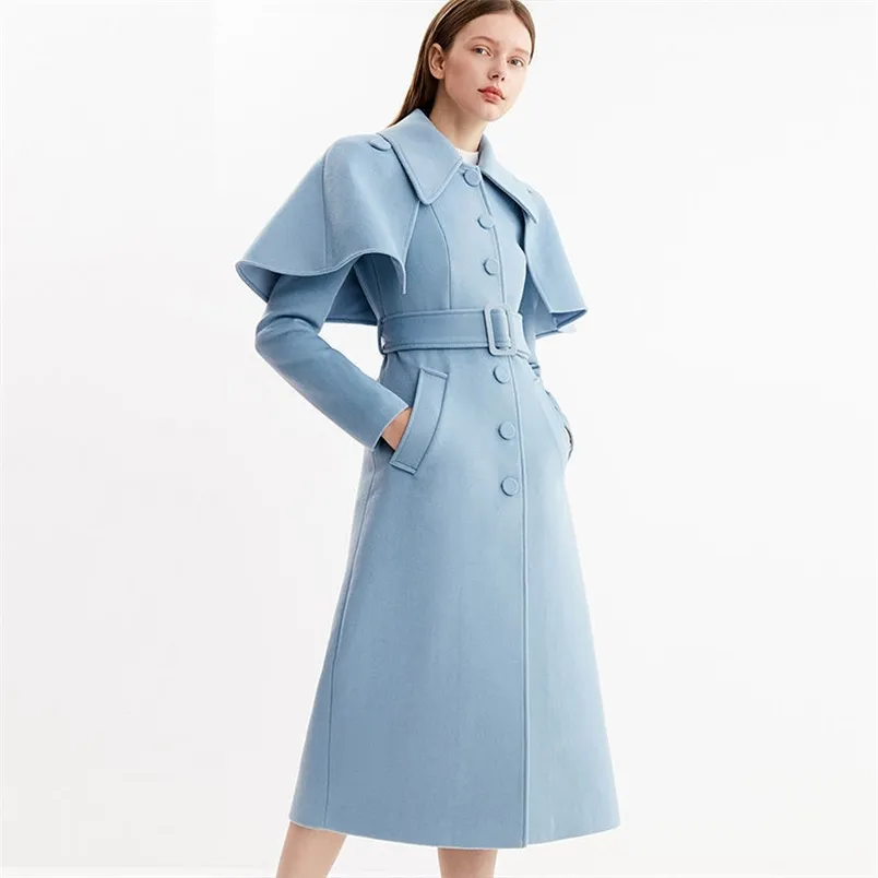 Baby blue women's coat deals