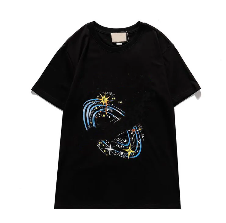 Summer Designer T Shirt Fashion Man Women Loose Tees With Cartoon Pattern Print Short Sleeves Luxury Clothes Size S-2XL