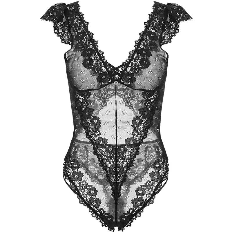 Sexy Lace Bodysuit Lingerie Contrast Color Lace Plaid Medium Control  Shapewear for Women from Dhgate Women's Shapers - price 30.92