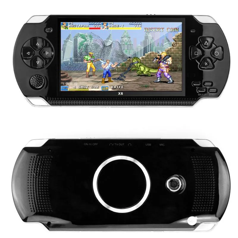 Handheld Game Console 4,3 -calowa ekran MP4 MP5 MP5 Rzeczywista obsługa 8 GB dla PSP Camera Wideo Portable Player