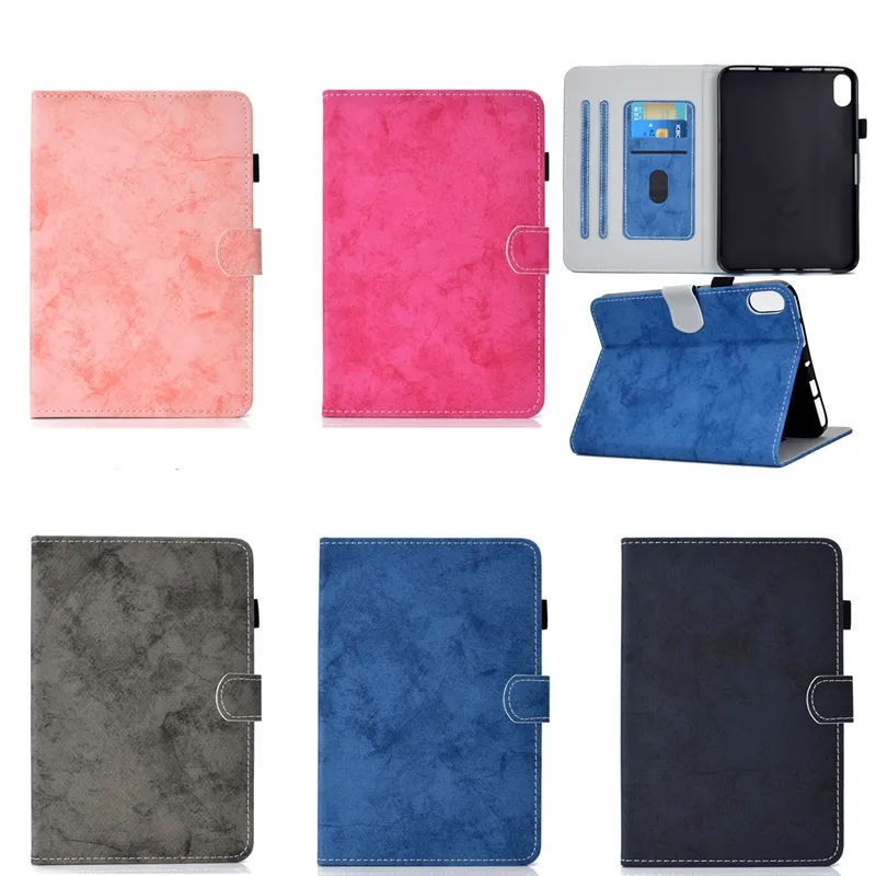 Mode Solid PU Lederen Gevallen voor Ipad Mini 6 2021 1 2 3 5 Mini6 7.9 inch 8.3 inch Luxe Business Wallet Flip Cover Credit ID Card Slot Pocket Schokbestendig Houder Pouch