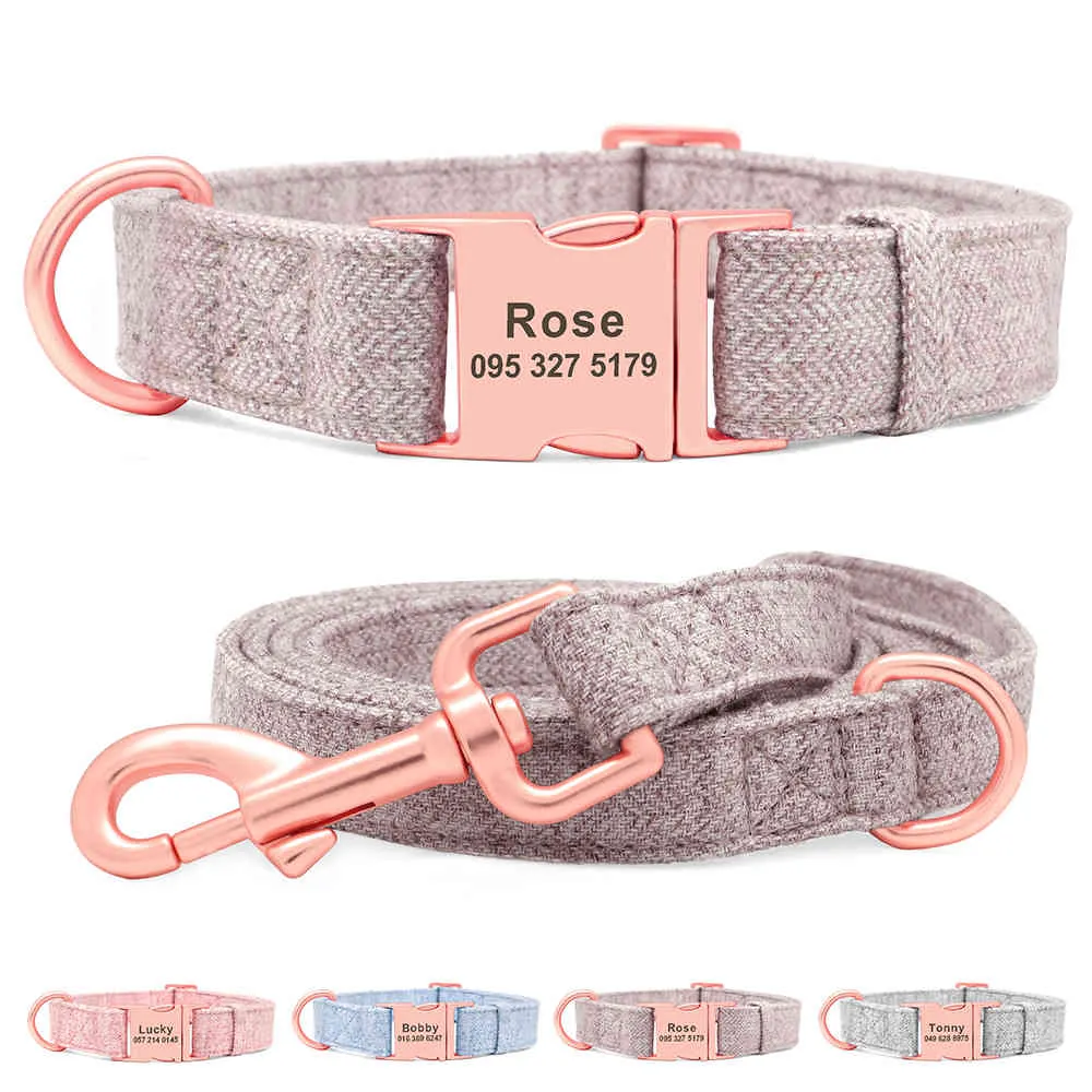 Papets personnalisés et laisse GRATUIT GRAVED PET ID Tag Nom de la balise S pour petit collier de chiens de grande taille moyenne