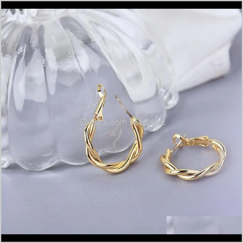 Hie Drop Delivery 2021 22K 23K 24K Thai Baht Fine Yellow Solid Gold Gp Earrings Hoop E India Jewelry Brincos Top Quality Wave 51 U2 Johux