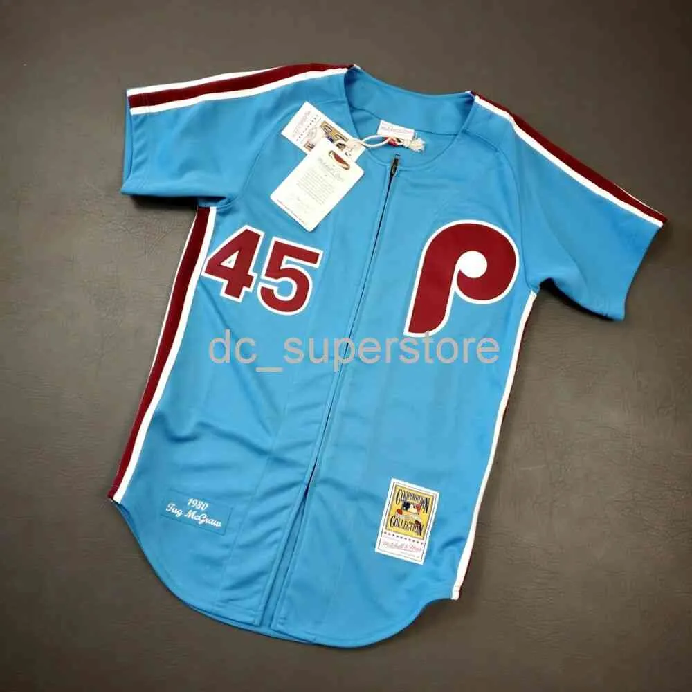 100% cuciture cucite personalizzate McGraw 1980 Mens Mens Women Youth Baseball Jersey XS-6XL