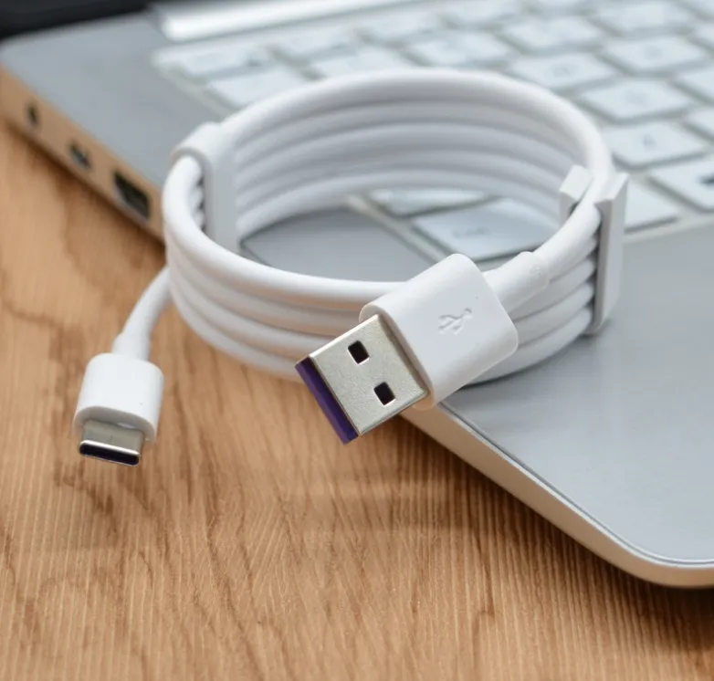 5A شحن كابلات الهاتف المحمول بسرعة مع USB لتكوين واجهة C كابل بيانات أكثر استقرارًا وآمنة لهواتف Huawei Xiaomi Samsung Android