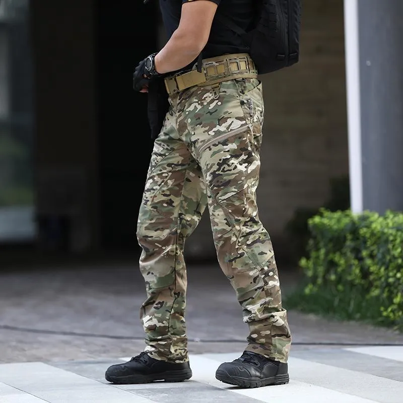 Pantalones militares con múltiples bolsillos para hombre, pantalones de  trabajo de combate de camuflaje, pantalones casuales de senderismo con  bolsillos militares, Negro -, Classic : Ropa, Zapatos y Joyería 