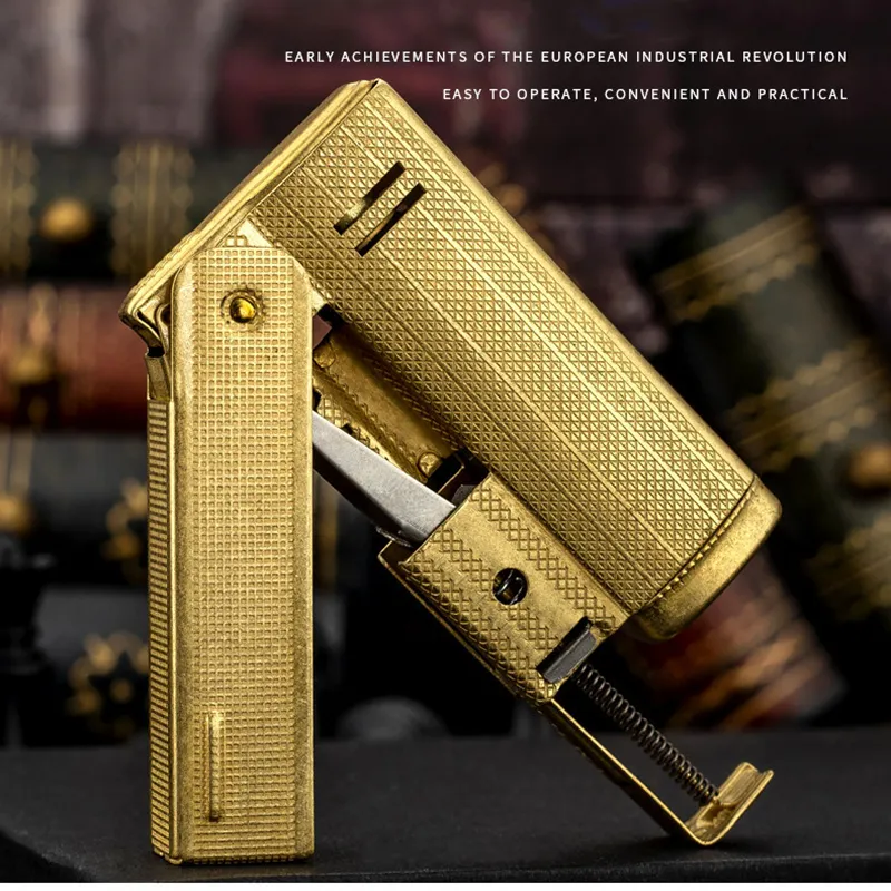 Accendino Antico A Cherosene Vintage Con Incisione Laser – Ricaricabile, Per Sigari, Candele E Barbecue, Confezione Regalo