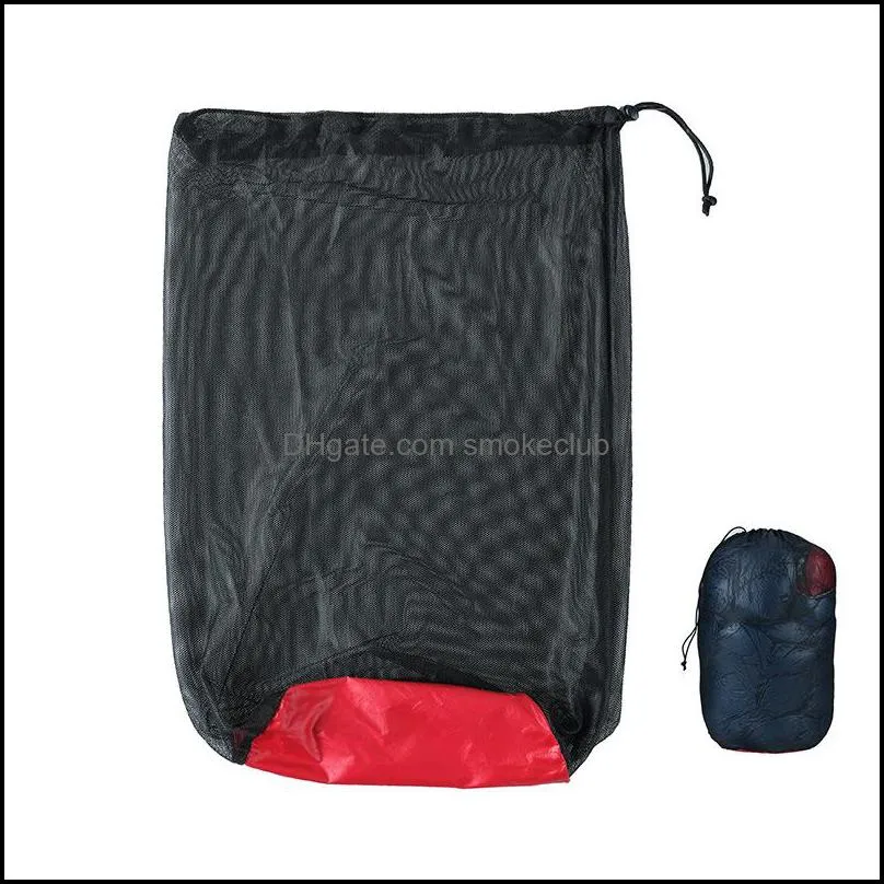 Och Cam Vandringsports utomhus Nylon Solid Backpacking Packs Black Durable Anti Wear Dehumidification Compression Bag Tra Light Portable F