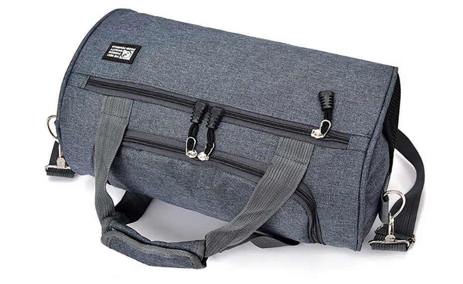 Men Travel Sport Gym Bag Light Luggage Women Training Fitness Travel Handbag Cylinder Duffel Weekend Crossbody Shoulder Bag Pack22