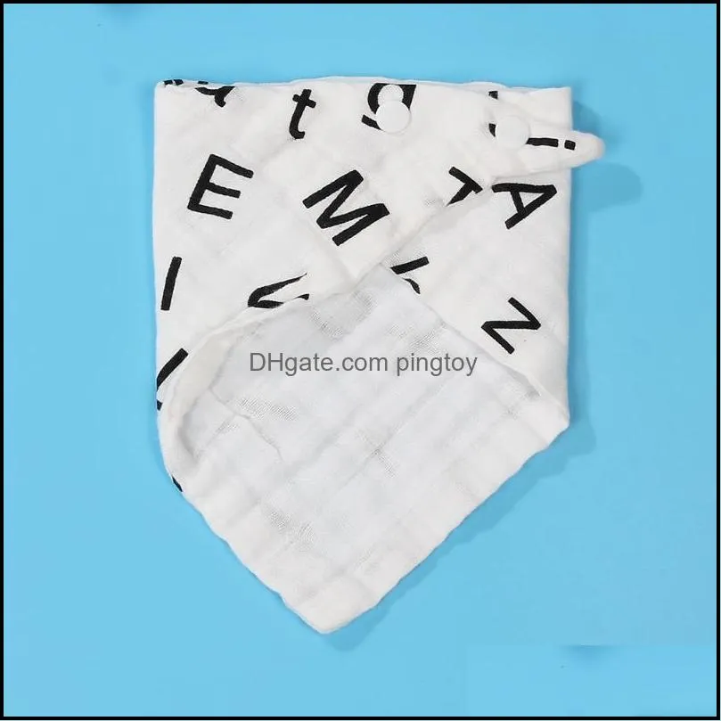 Baby Burp Bibs Cotton Gauze Soft Towel Kids Toddler Triangle Scarf Bib Cool Accessories Infant Four Layer Saliva Towel