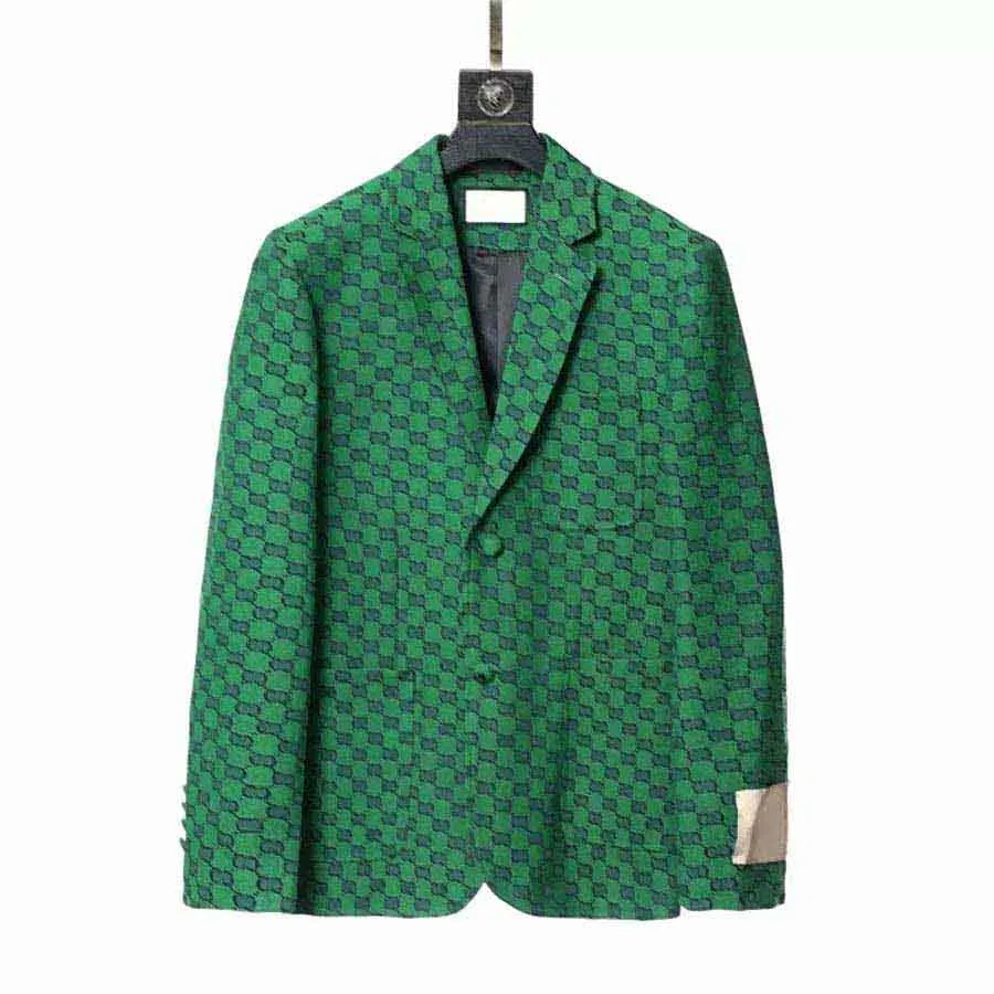 2021 Projektant mody Man Suit Jułki Blazer Płaszcze dla mężczyzn stylistek list haftowy długie rękawowe przyjęcie ślubne Blazers Blazers Autumn Winter Stylem-3xl