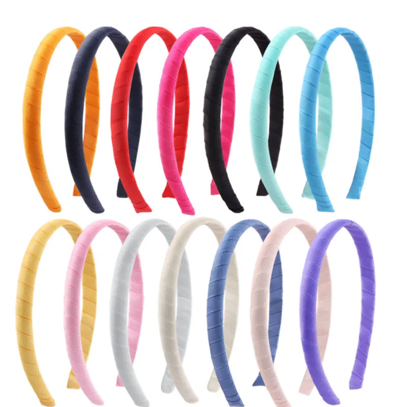 1 cm de largura handbands de pano de cor sólida headbands para mulheres menina crianças festa clube acessórios de moda