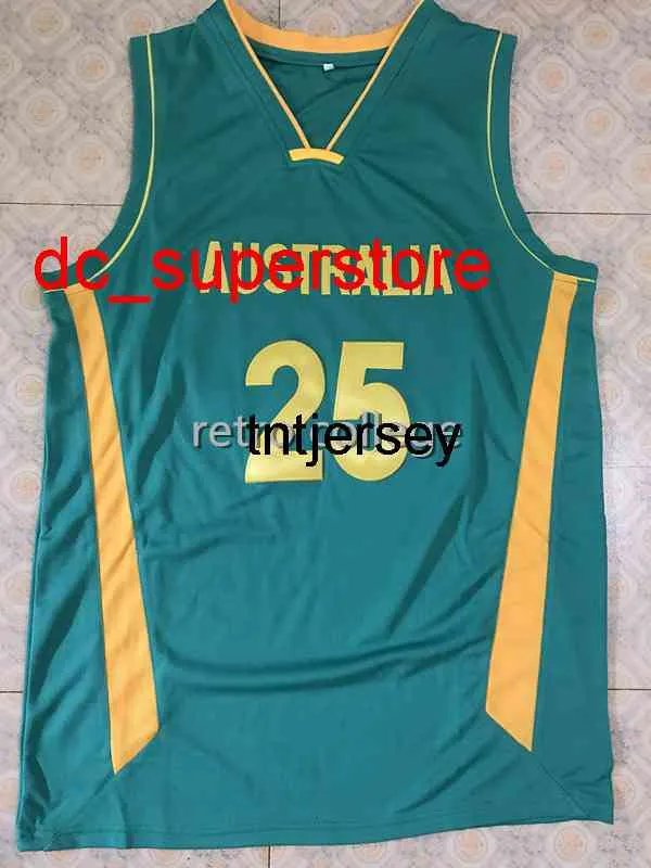 100% cousu Ben Simmons # 25 maillot de basket-ball de l'équipe australienne personnalisé n'importe quel numéro nom maillots hommes femmes jeunes XS-6XL