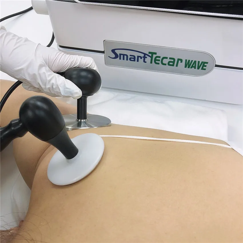 Portable Clnic Use Massagers Shockwave Tecar Diatherapy EMS Therapy Machine Pour le soulagement de la douleur corporelle plantaire Fascitiis ED traitement