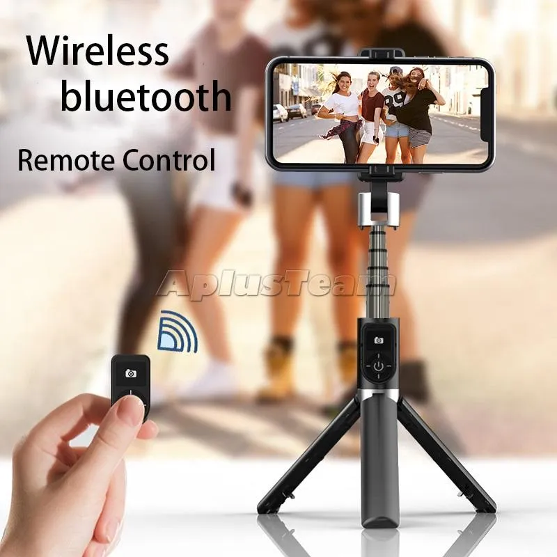 P70 3 en 1 sans fil Bluetooth Selfie Stick télécommande portable pour IPhone Android casque Live Holder trépied