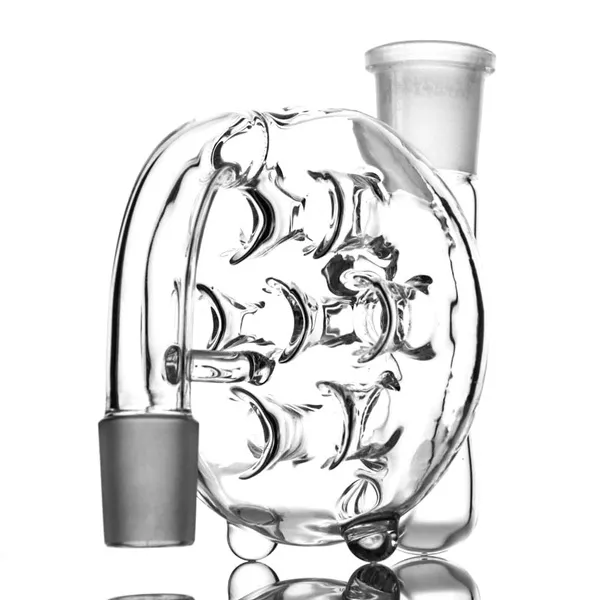 Op voorraad 18 mm dikke glazen asvanger Rookaccessoires 14 mm Glas Ash Catcger Smoke Collector Glas Percolator Bong