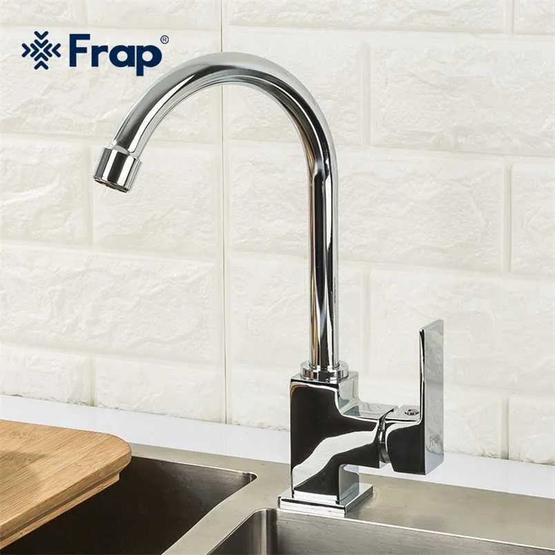 Frap Kitchen Caucet 360 Stopni Obrót Mikser Wodny Tap i Zimna Woda Kitchen Kamienny Torneira Cozinha F40551 211108